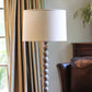HomeRoots 18" Parchment Throwback Drum Linen Lampshade in Beige Finish