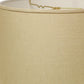 HomeRoots 18" Parchment Throwback Drum Linen Lampshade in Beige Finish