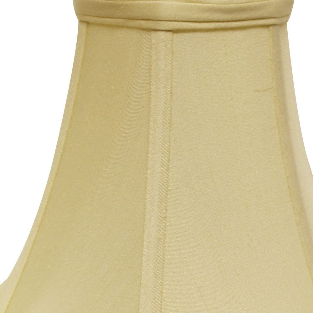 HomeRoots 18" Premium Bell Monay Shantung Lampshade in Antique White Finish