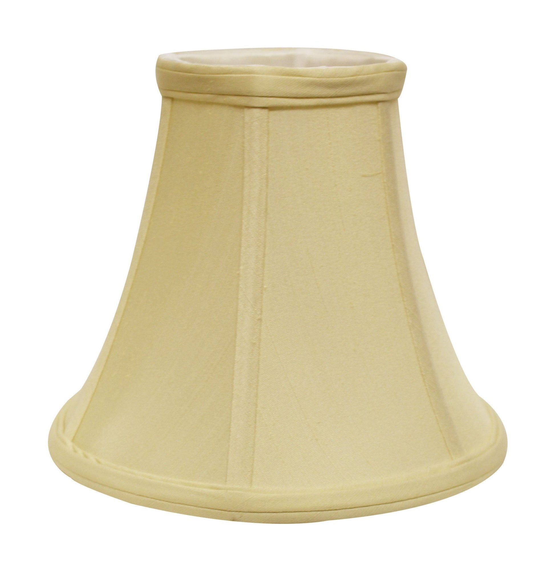 HomeRoots 18" Premium Bell Monay Shantung Lampshade in Antique White Finish