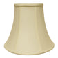 HomeRoots 18" Premium Bell Monay Shantung Lampshade in Ivory Finish
