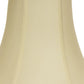 HomeRoots 18" Premium Bell Monay Shantung Lampshade in Ivory Finish