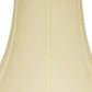 HomeRoots 18" Premium Bell No Slub Lampshade in Ivory Finish