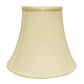 HomeRoots 18" Premium Bell No Slub Lampshade in Ivory Finish