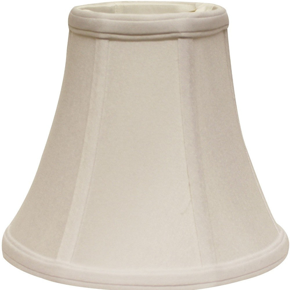 HomeRoots 18" Premium Bell No Slub Lampshade in Snow Finish
