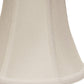 HomeRoots 18" Premium Bell No Slub Lampshade in Snow Finish