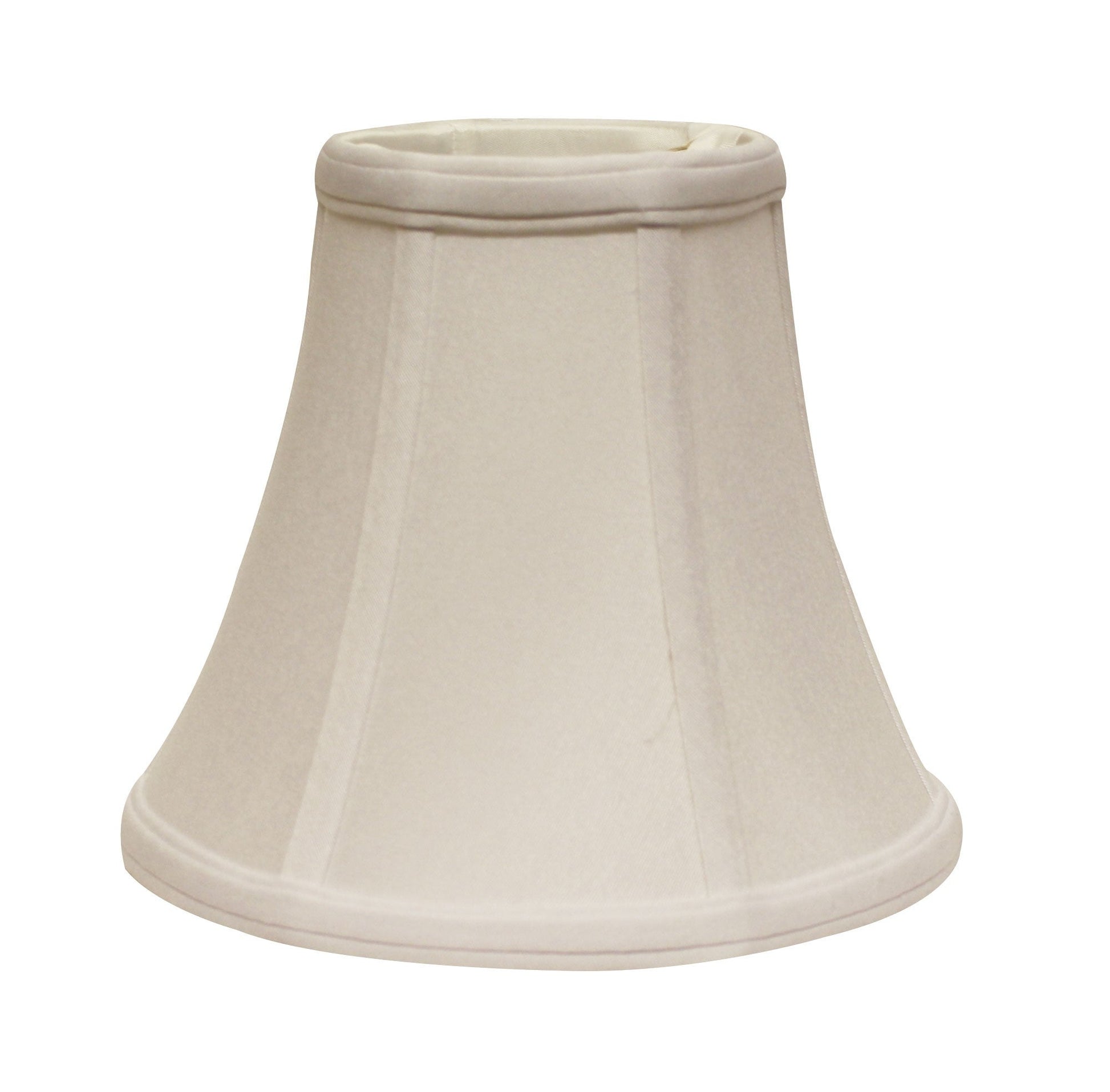 HomeRoots 18" Premium Bell No Slub Lampshade in Snow Finish