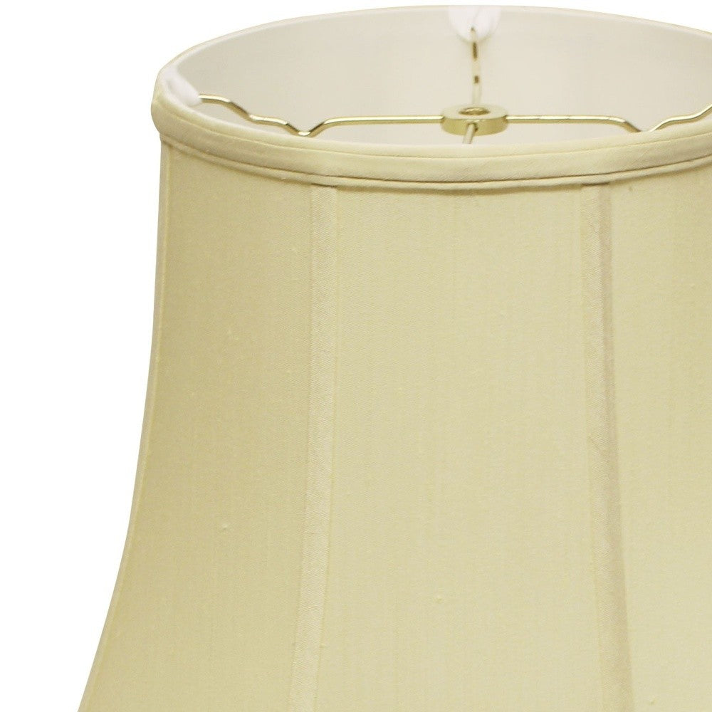 HomeRoots 18" Premium Octagon Monay Shantung Lampshade in Antique White Finish