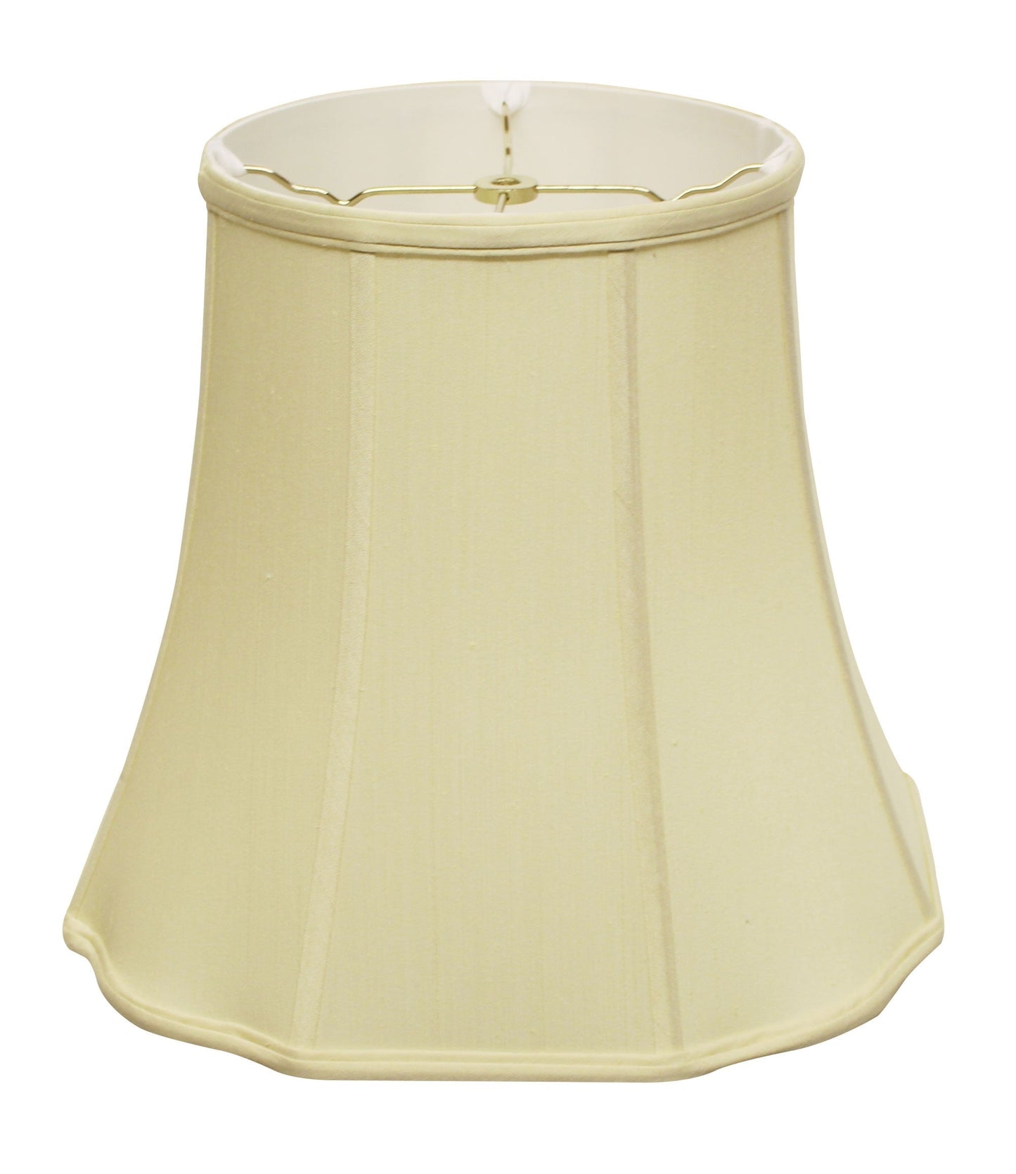 HomeRoots 18" Premium Octagon Monay Shantung Lampshade in Antique White Finish