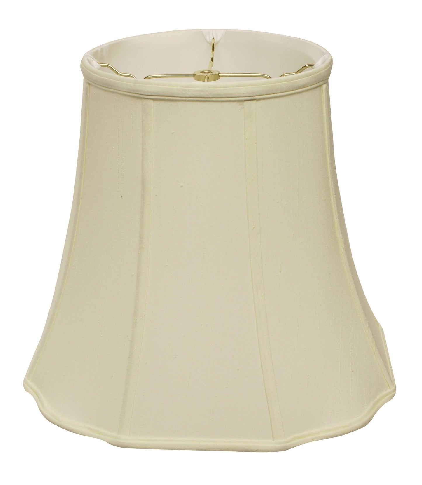 HomeRoots 18" Premium Octagon Monay Shantung Lampshade in Ivory Finish