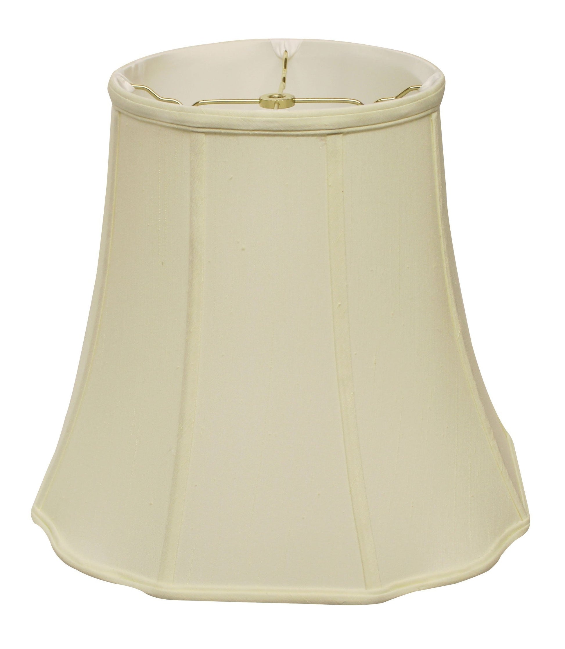 HomeRoots 18" Premium Octagon Monay Shantung Lampshade in Ivory Finish