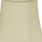 HomeRoots 18" Premium Octagon Monay Shantung Lampshade in Ivory Finish