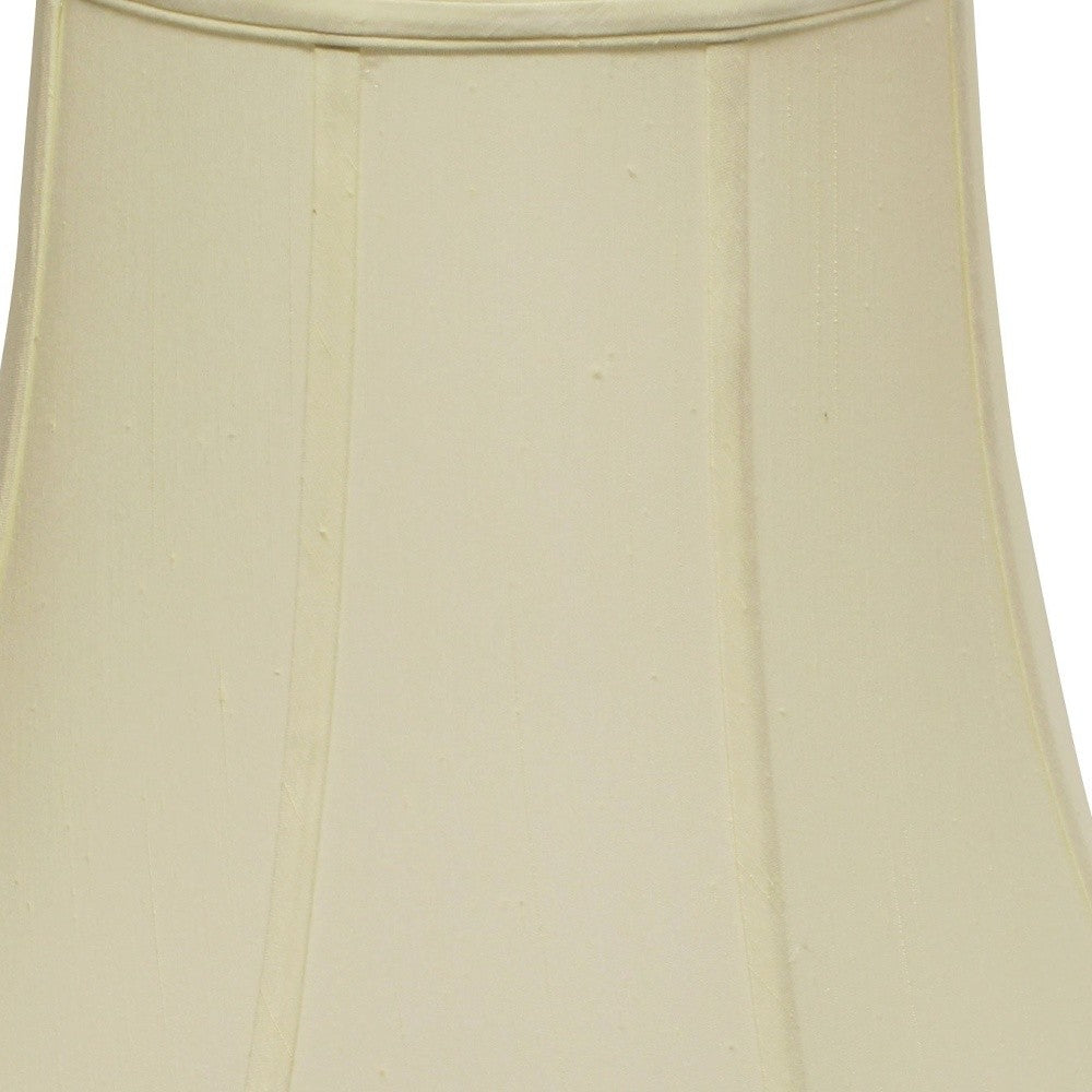 HomeRoots 18" Premium Octagon Monay Shantung Lampshade in Ivory Finish