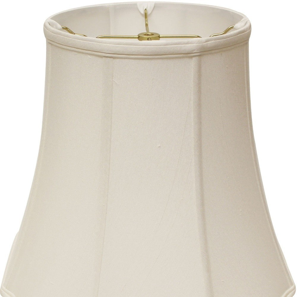 HomeRoots 18" Premium Octagon Monay Shantung Lampshade in White Finish