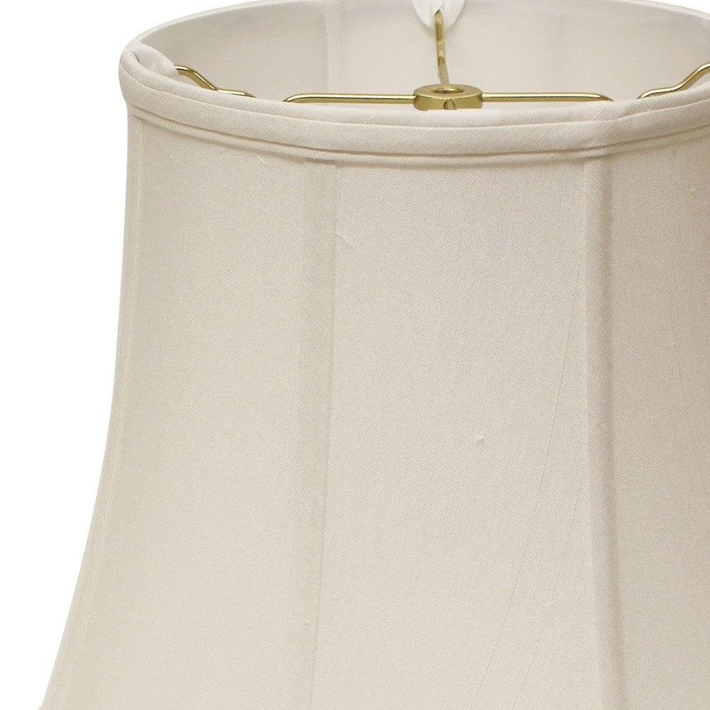 HomeRoots 18" Premium Octagon Monay Shantung Lampshade in White Finish