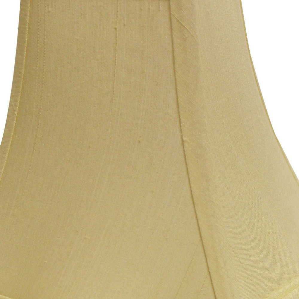 HomeRoots 18" Premium Square Monay Shantung Lampshade in Antique White Finish