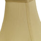 HomeRoots 18" Premium Square Monay Shantung Lampshade in Antique White Finish