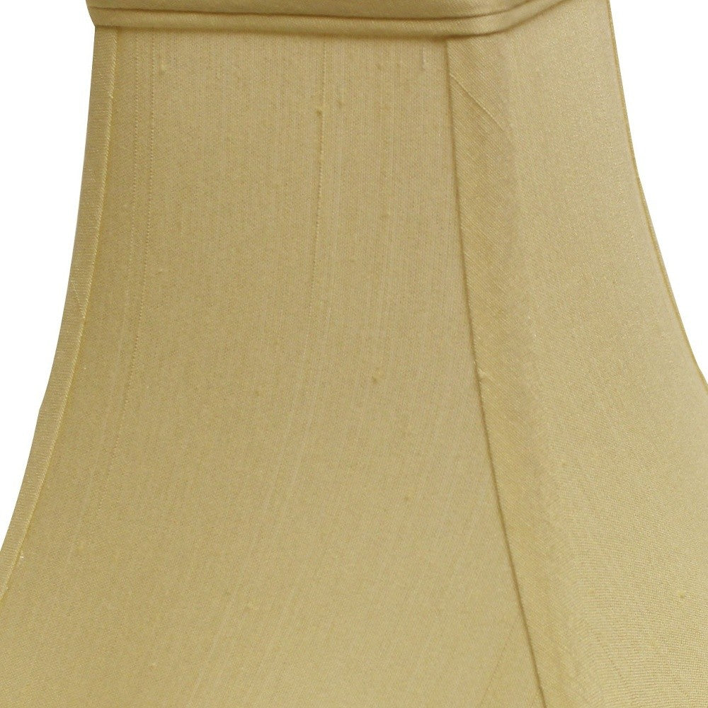 HomeRoots 18" Premium Square Monay Shantung Lampshade in Antique White Finish