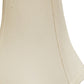 HomeRoots 18" Premium Square Monay Shantung Lampshade in White Finish