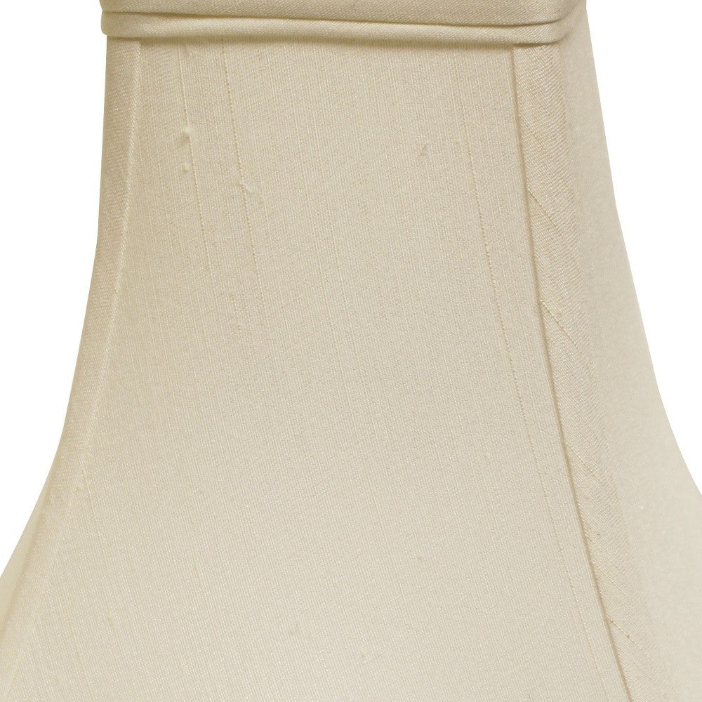 HomeRoots 18" Premium Square Monay Shantung Lampshade in White Finish
