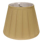HomeRoots 18" Primrose Slanted Crimped Box Shantung Lampshade in Camel Finish