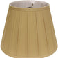 HomeRoots 18" Primrose Slanted Crimped Box Shantung Lampshade in Camel Finish