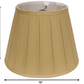 HomeRoots 18" Primrose Slanted Crimped Box Shantung Lampshade in Camel Finish