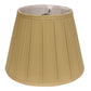 HomeRoots 18" Primrose Slanted Crimped Box Shantung Lampshade in Camel Finish