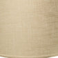 HomeRoots 18" Rounded Empire Slanted Linen Lampshade in Light Wheat Finish