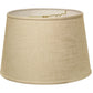 HomeRoots 18" Rounded Empire Slanted Linen Lampshade in Light Wheat Finish
