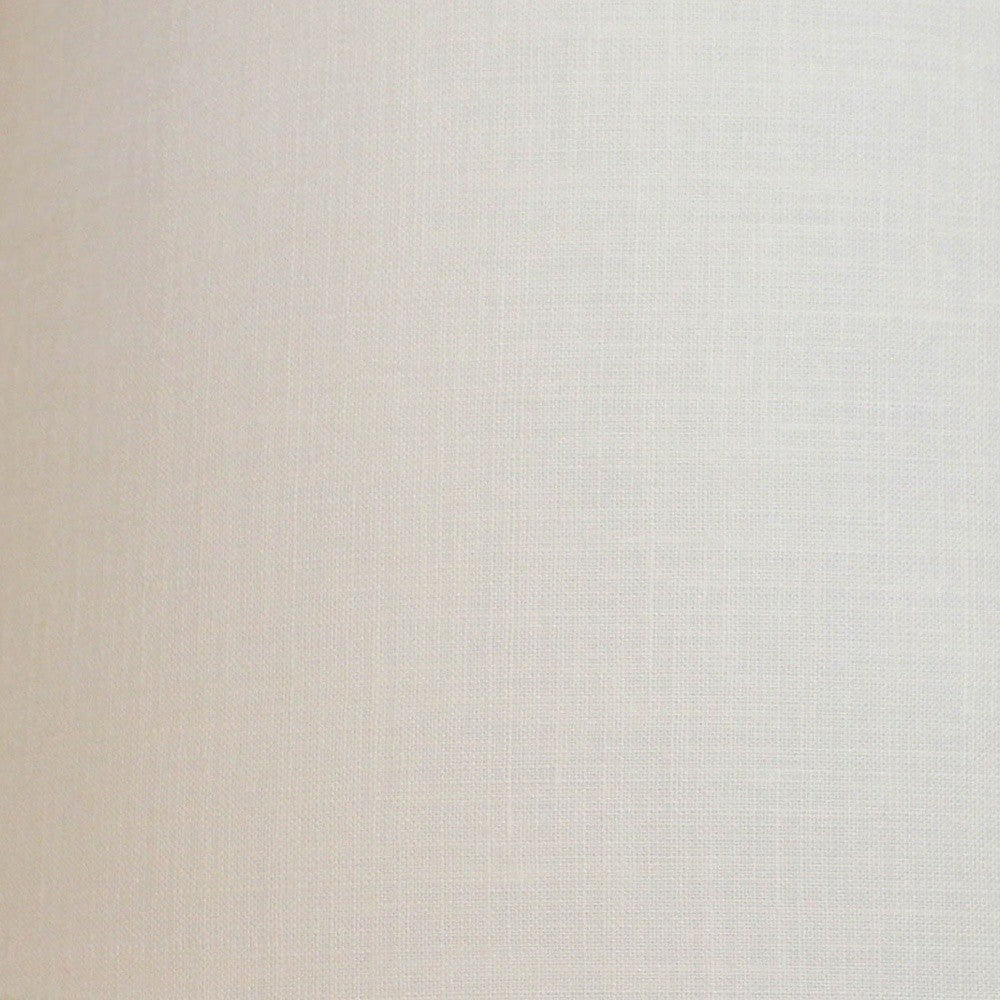 HomeRoots 18" Rounded Empire Slanted Linen Lampshade in White Finish