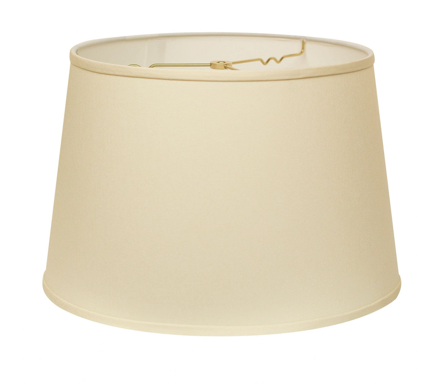 HomeRoots 18" Rounded Empire Slanted No Slub Lampshade in Ivory Finish
