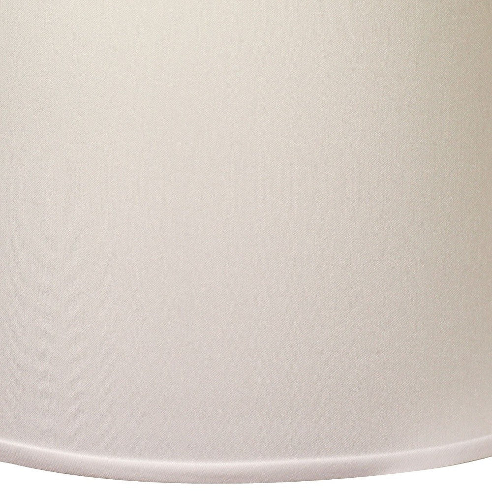 HomeRoots 18" Rounded Empire Slanted No Slub Lampshade in White Finish
