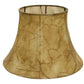 HomeRoots 18" Shallow Drum Parchment Lampshade With Antique Parchment Finish