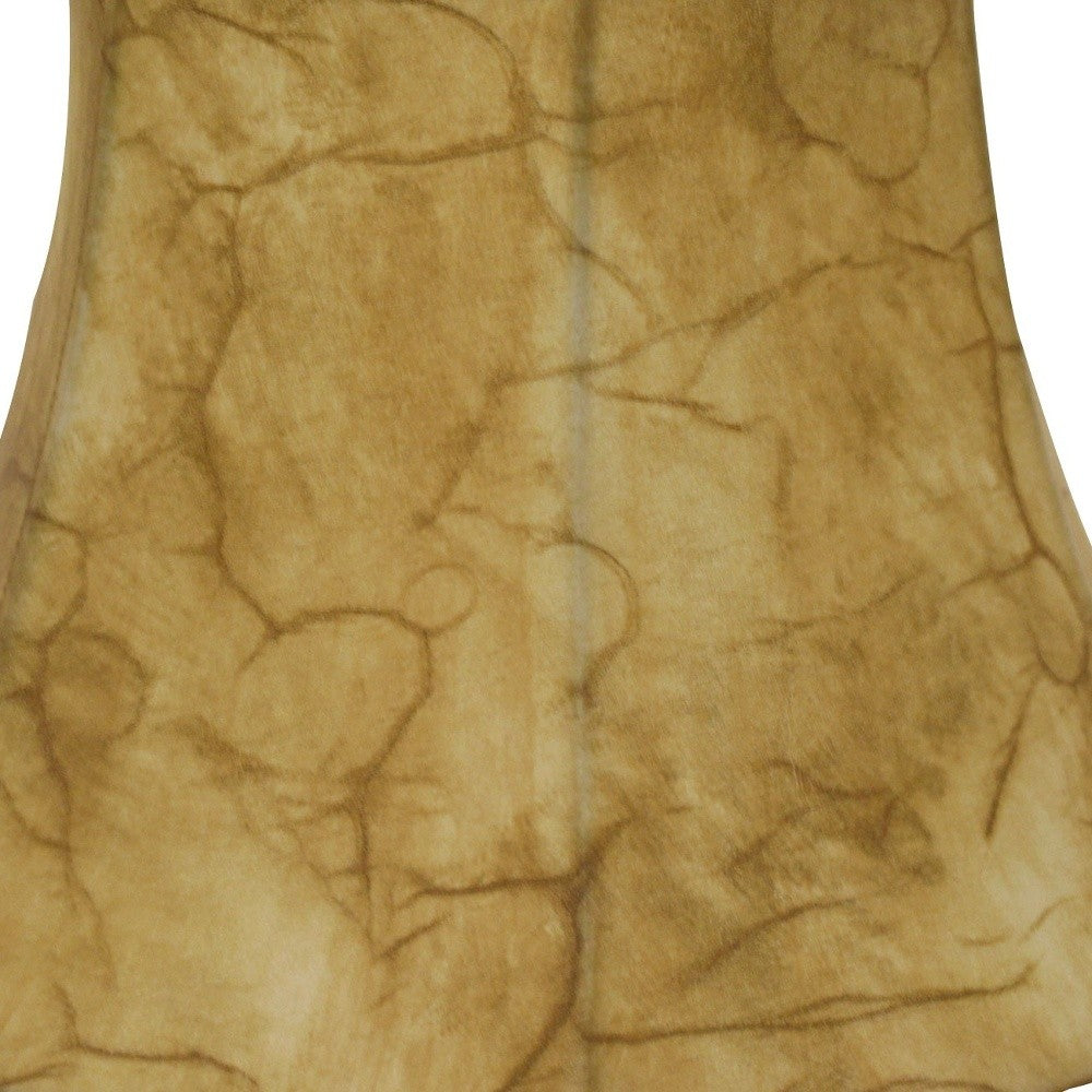 HomeRoots 18" Shallow Drum Parchment Lampshade With Antique Parchment Finish