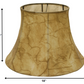 HomeRoots 18" Shallow Drum Parchment Lampshade With Antique Parchment Finish