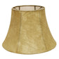 HomeRoots 18" Shallow Drum Parchment Lampshade With Faux Snakeskin Finish