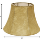 HomeRoots 18" Shallow Drum Parchment Lampshade With Faux Snakeskin Finish