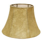 HomeRoots 18" Shallow Drum Parchment Lampshade With Faux Snakeskin Finish