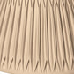 HomeRoots 18" Shallow Drum Smocked Shantung Lampshade in Vintage Gold Finish