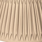 HomeRoots 18" Shallow Drum Smocked Shantung Lampshade in Vintage Gold Finish