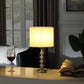 HomeRoots 18" Silver Metal Table Lamp With White Globe Shade