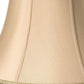 HomeRoots 18" Slanted Bell Paperback Shantung Lampshade in Vintage Gold Finish