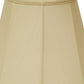 HomeRoots 18" Slanted Empire Monay Shantung Lampshade in Antique White Finish