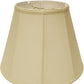 HomeRoots 18" Slanted Empire Monay Shantung Lampshade in Antique White Finish