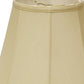 HomeRoots 18" Slanted Empire Monay Shantung Lampshade in Antique White Finish