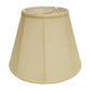 HomeRoots 18" Slanted Empire Monay Shantung Lampshade in Antique White Finish