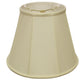 HomeRoots 18" Slanted Empire Monay Shantung Lampshade in Ivory Finish