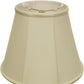 HomeRoots 18" Slanted Empire Monay Shantung Lampshade in Ivory Finish