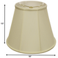 HomeRoots 18" Slanted Empire Monay Shantung Lampshade in Ivory Finish